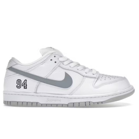 Nike Dunk SB Supreme 94 White Metallic Silver